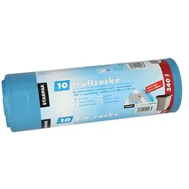 Papstar Müllbeutel CleanUP 140,0 l schwarz 40,0 μm, 10 St.