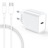 Amoner iPhone Schnellladegerät,20W USB C Ladegerät mit iPhone Ladekabel 1M,USB C Stecker Netzteil Ladeadapter mit für iPhone 14 13 12 11 Pro Max/XR/XS/8/7/Pad