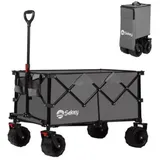 Sekey Bollerwagen XXL Plus FW20, faltbar, 150kg Traglast, 92 x 57 x 101cm (L/B/H), grau