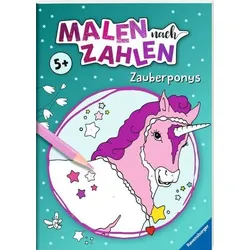 RAVENSBURGER 41710 Malen nach Zahlen: Zauberponys