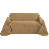 Beautissu Tagesdecke 210 x 280 cm Braun