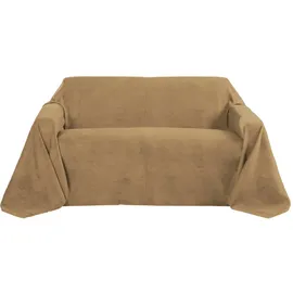 Beautissu Tagesdecke 210 x 280 cm Braun