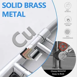 Timaco LED Wasserhahn Küche Chrom