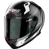 Nolan X-804 RS Ultra Carbon Hot Lap Helm, schwarz-weiss, Größe M