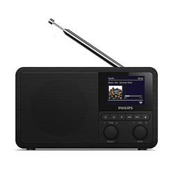 PHILIPS PR 802 Internetradio, DAB, Internet Radio, AM, FM, DAB+, Bluetooth, Schwarz