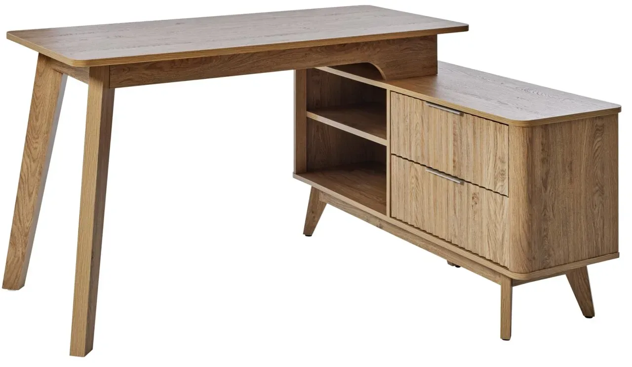 Novel Eck-Schreibtisch WAVE - B/H/T ca. 148,00x76,20x12,00