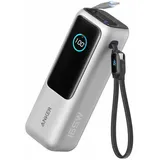 Anker Powerbank (25K, 165W, integriertes USB-C + einziehbares Kabel)