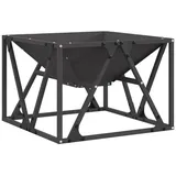 vidaXL Feuerplatz Schwarz 50 X 50 X 35 Cm Kaltgewalzter Stahl Vidaxl