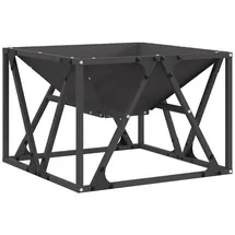 vidaXL Feuerplatz Schwarz 50 X 50 X 35 Cm Kaltgewalzter Stahl Vidaxl