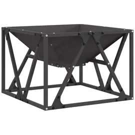 vidaXL Feuerplatz Schwarz 50 X 50 X 35 Cm Kaltgewalzter Stahl Vidaxl