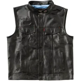 West Coast Choppers Collab 13 1/2 Leder Weste - Black - L