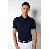 Desoto Kurzarmhemd blau XL