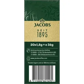 Jacobs Crema löslicher Kaffee, Instantkaffee, Instant Kaffee, 12 x 20 Einzelportionen