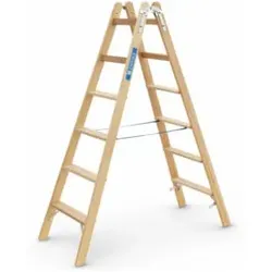 ZARGES Crestastep B - Holz-Stufenleiter 2 x 6 Stufen