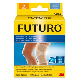 FUTUROTM FUTURO Comfort Kniebandage beidseitig tragbar, Größe S grau 30,5-36,8 cm,