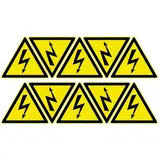 TE Connectivity Warnschild Achtung Hochspannung! Folie selbstklebend 10St.