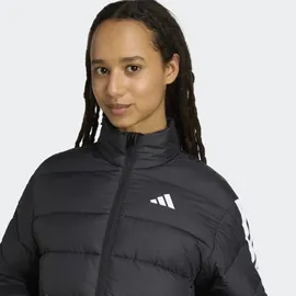 adidas Damen, Jacke Essentials CLIMAWARM 3-Streifen Synthetik, Größe L, in Grau BLACK