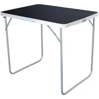 Mojawo Camping Set Campingtisch 70 cm Grau/Schwarz