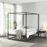 [en.casa] Himmelbett Kristianstad Metall 140x200 cm