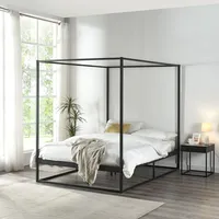 [en.casa] Himmelbett Kristianstad Metall 140x200 cm