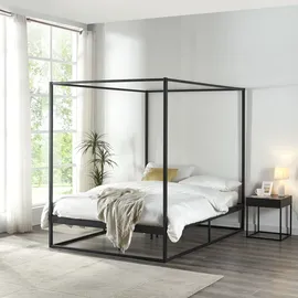 [en.casa] Himmelbett Kristianstad Metall 140x200 cm
