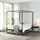[en.casa] Himmelbett Kristianstad Metall 140x200 cm