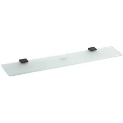 Brillantbad BERO Glasablage Messing Schwarz für Bad & Küche >> zum Bohren