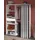 Parisot Kleiderschrank Bari 143 x 182 x 48 cm Weiß/Grau