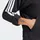 adidas Essentials 3-Streifen French Terry Kapuzenpullover Black / White L