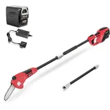 Pack 40v Schnurlose Teleskop-hochentaster, 10' Stange, 2ah Akku Und Ladegerät, Gurtzeug, 1 Verlängerungsstange 75cm Greencut Pack Pp400l