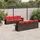 vidaXL Garten-Lounge-Set 9-tlg. braun