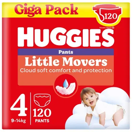 Huggies Little Movers Windelhosen Für Babys Größe 4 120 Stück