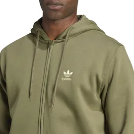 adidas Trefoil Essentials Reißverschlusspullover Olive Strata S