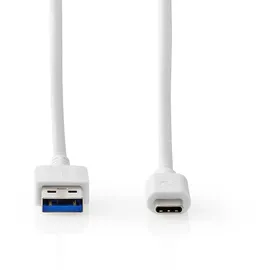 Nedis USB-A auf USB-C 100 m Weiß