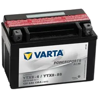 Varta Powersports AGM YTX9-BS Motorradbatterie