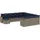 vidaXL Gartensofa-Set 12-tlg. grau Polyrattan