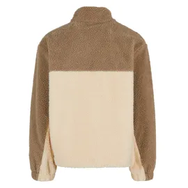 Karl Kani Signature Rubber Patch Teddy Zip Jacket Herren, Bomberjacken beige Größe XL Bekleidung