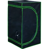 Grow Zelt für Pflanzen 60x60x120cm Zuchtzelt Gewächshaus Kingpower - Schwarz/Grün