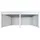 Mendler Pergola 3 x 6 m inkl. 6 Seitenteile Weiß