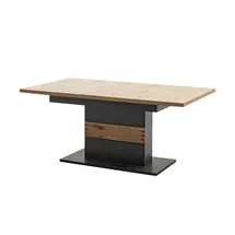 MCA Furniture MCA Cesena Tisch mit Säule 180x100(280) cm Holzwerkstoff/Schwarzgrau