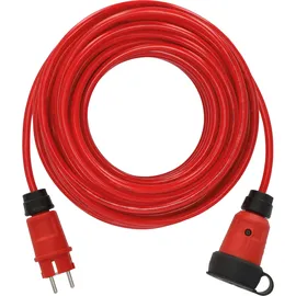 Brennenstuhl Verlängerungskabel VQ 2100 IP44 (25m Kabel H07BQ-F 3G1,5 in rot, 25 m