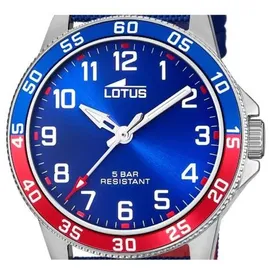 Lotus Junior Collection 36 Gehäuse Ledergehäuse Blau Sportarmband Rot