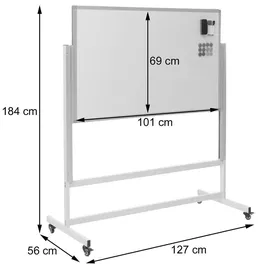 MCW Präsentationstafel L87 127 x 184 cm Weiß