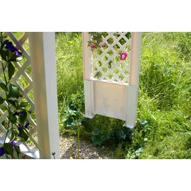 KHW Rosenbogen 100 x 43 x 207 cm Weiß