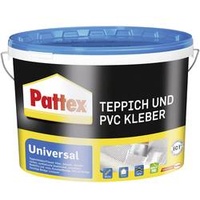 Pattex Teppich & PVC Kleber Universal, Eimer, 4kg, Teppichkleber, schnellhaftend, weiß