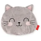 Legami - Mini-Thermkissen mit Leinsamen, warme Kuscheltiere, in Leinsamen, Lavendel-Duft, Polyester und Baumwolle, Entspannungsdonut, Mikrowelle oder Kühlschrank, Kitty-Thema, 18 x 19 x 2,5 cm