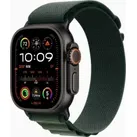 Apple Watch Ultra 2 GPS + Cellular 49mm Black Titanium mit Dark Green Alpine Loop small