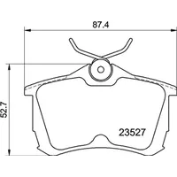HELLA PAGID HELLA Bremsbelagsatz, Scheibenbremse 8DB 355 009-511