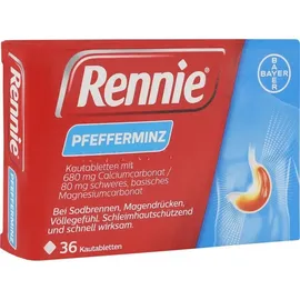 Bayer Rennie Kautabletten Pfefferminz 36 St.