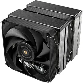 Mars Gaming MCPU-XU9, CPU-Kühler Doppelturm, TDP 400W, 2x Hybridflügel-Lüfter und Hyperbalanciertes Kupfer-FDB-Lager, 9 Heatpipes mit BPH ULTRA Technologie, Universeller Multisocket, Schwarz